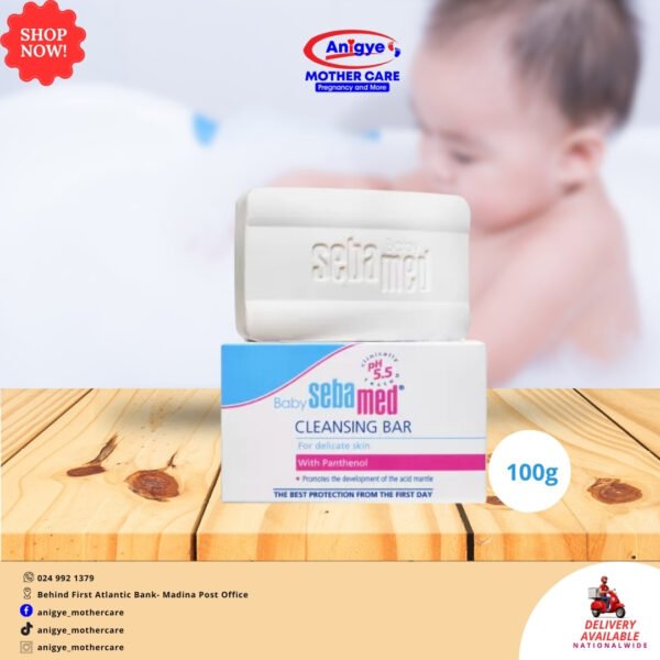 SebaMed Cleansing Bar 100g – Soap-free, gentle cleanser for healthy and hydrated skin.