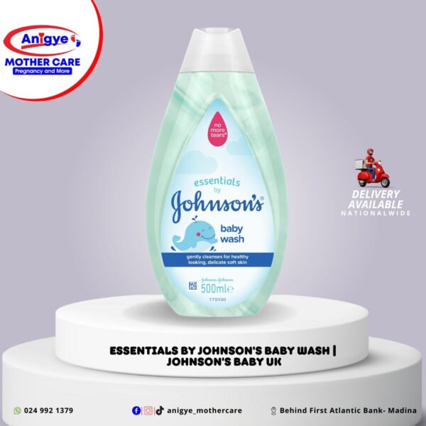 Johnson’s Baby Wash 500ml – Gentle, tear-free formula for clean, soft, and nourished baby skin.