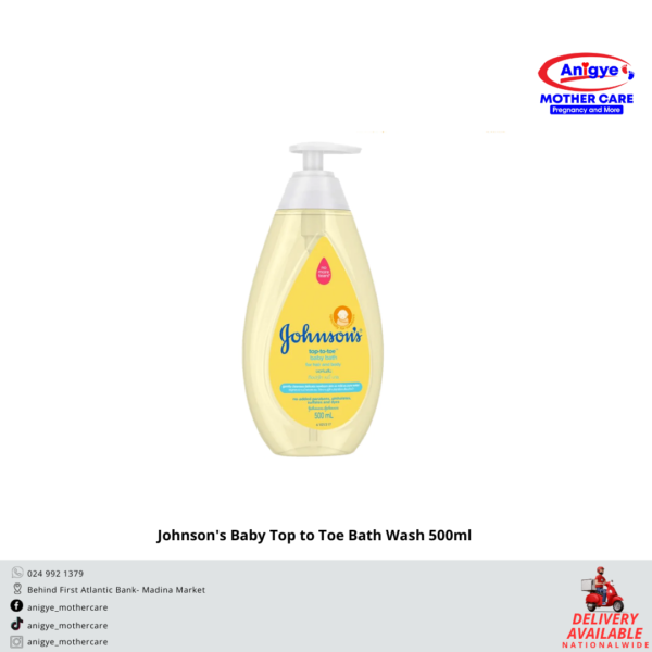 Johnson’s Top-To-Toe Wash 500ml – Gentle, all-in-one wash for babies’ skin and hair