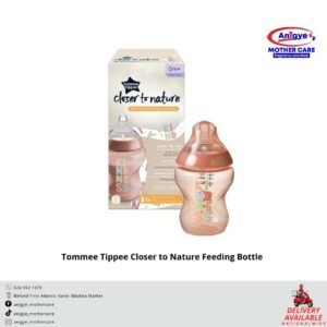 Tommee Tippee Closer to Nature Baby Bottle 0m+ 150ml - Soft silicone nipple for a natural feel