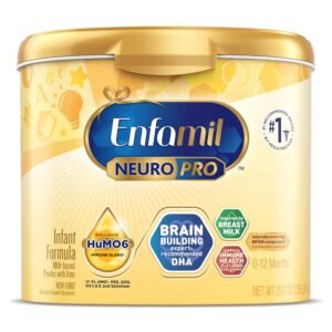 Enfamil NeuroPro Care Brain Development: Contains a unique blend of MFGM (Milk Fat Globule Membrane) and DHA, clinically proven to support cognitive development. • Immune Support: Enriched with dual prebiotics for a healthy gut and stronger immunity. • Complete Nutrition: Provides the essential nutrients babies need for growth, including iron, choline, and vitamins. • Gentle on Tummies: Designed to be easy to digest, making it ideal for your baby’s sensitive system.