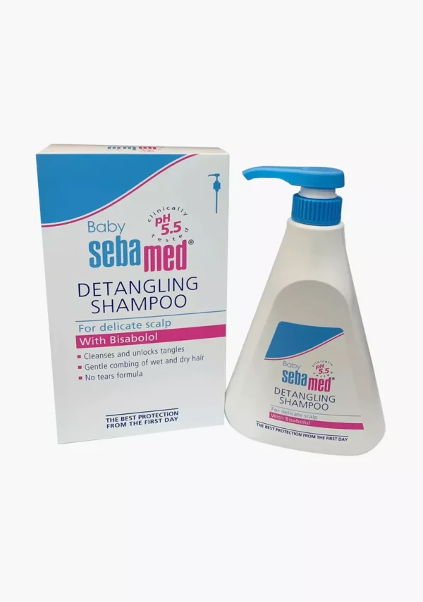 Seba Med Detangling Shampoo 500ml – Tear-free shampoo for smooth, tangle-free hair for babies and children.