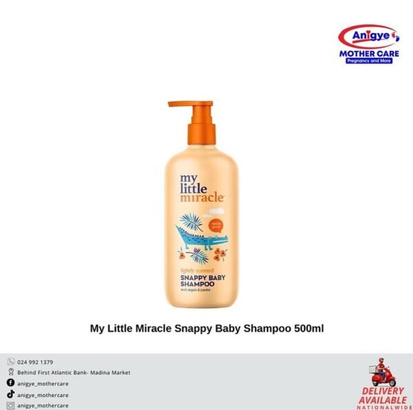 Gentle Baby Shampoo, Tear-Free, Softens & Cleanses, Mild Formula for Sensitive Skin, 500ml