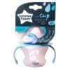 Tommee Tippee First Cup 4m+ 150ml with soft spout and easy-grip handles for babies.