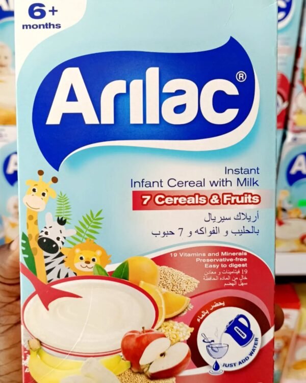 Arilac Instant Infant Cereal With Milk 7 Cereals & Fruits 200g