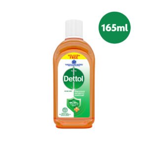 Dettol Germ Defence Antiseptic Disinfectant kills 99.99% Illness Causing Germs, 165ml