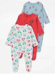 Disney Baby at George 3 Sleepsuits (3-6months)