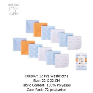 Duck Duck 12 Pack Washcloths