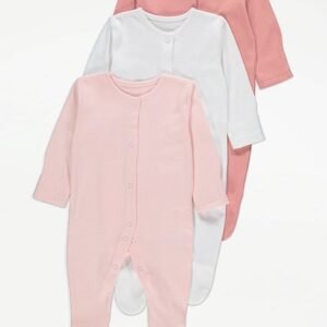 George Baby 3 Sleepsuits (0-3 months)