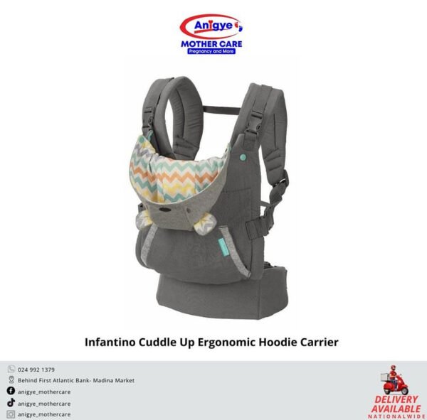 Infantino Cuddle Up Ergonomic Hoodie Carrier - Image 5