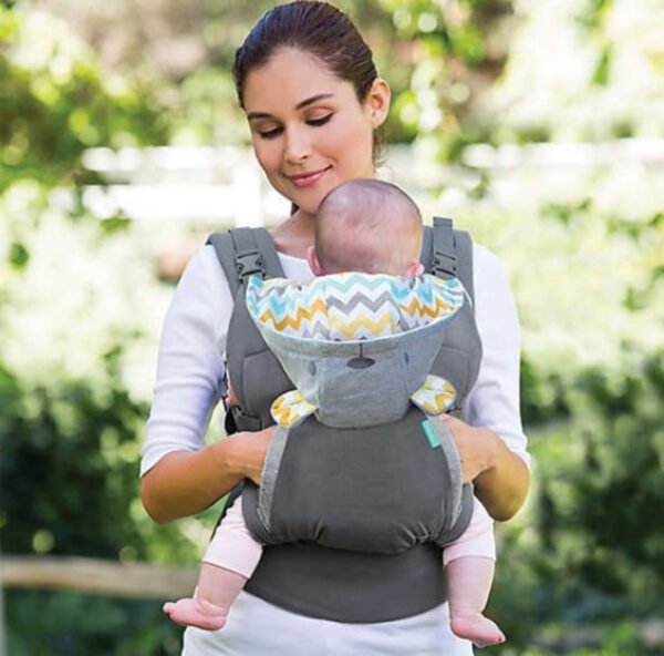 Infantino Cuddle Up Ergonomic Hoodie Carrier for Babies - Cozy and adjustable baby carrier with a built-in hoodie for extra warmth and support.V