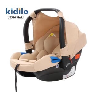 Kidilo Baby Carry Cot UB516 for infants 0-13KG, showcasing a sleek design with soft padding, ergonomic handles, and a secure harness system, ideal for both indoor and outdoor use