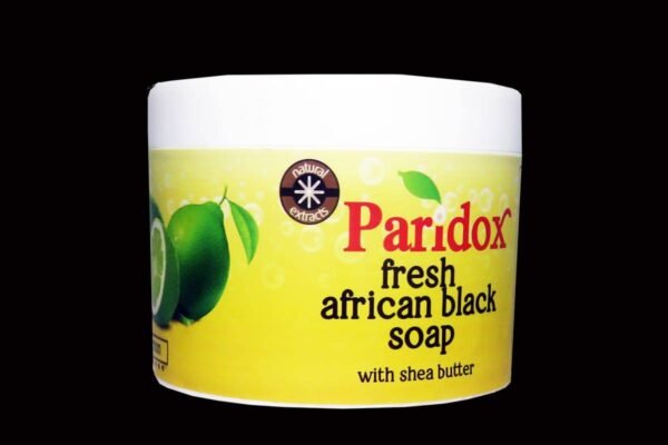 Paridox Fresh African Black Soap with Shea butter ( Lemon)
