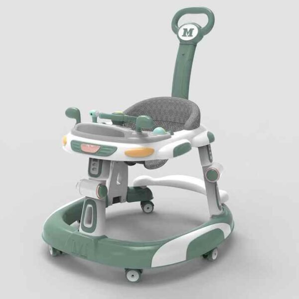 Foldable Baby Walker with Parental Control Handle & Canopy - Image 3