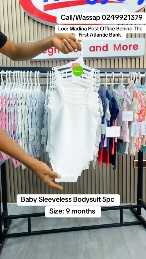 Baby Sleeveless Bodysuit 5pc